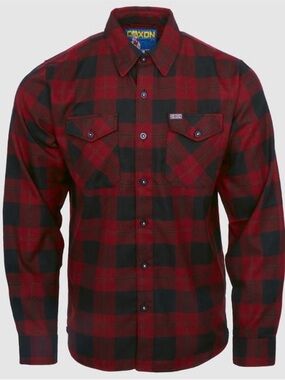 DIXXON Flannel Co TKO Red and Black Plaid Button-Down Shirt